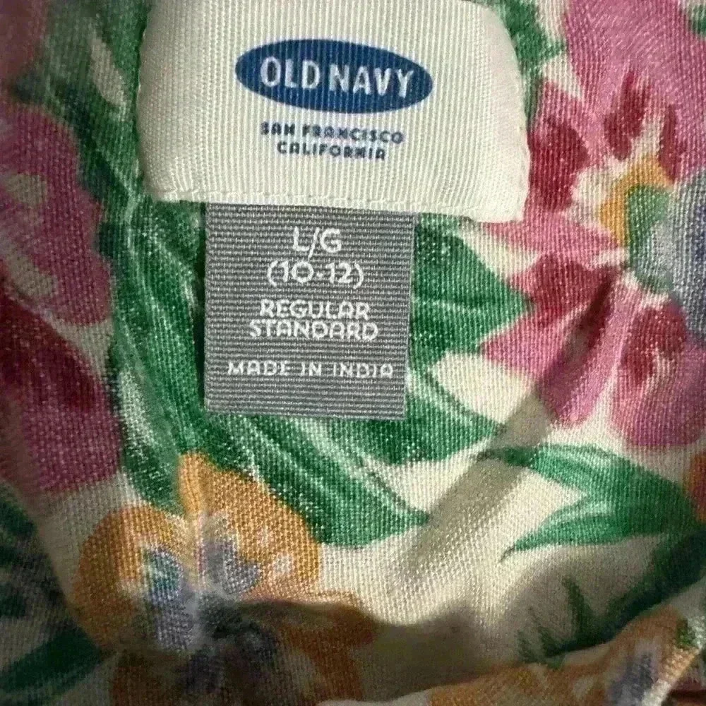 Old Navy Floral Print Dress 10/12 k122